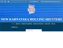 Tablet Screenshot of newkarnatakarollingshutters.com